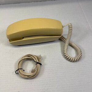 Vintage Con Air Telephone Touchtone Corded 90's Slimline Wall Desk SW204 Cream